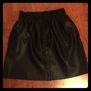 Zara faux leather skirt